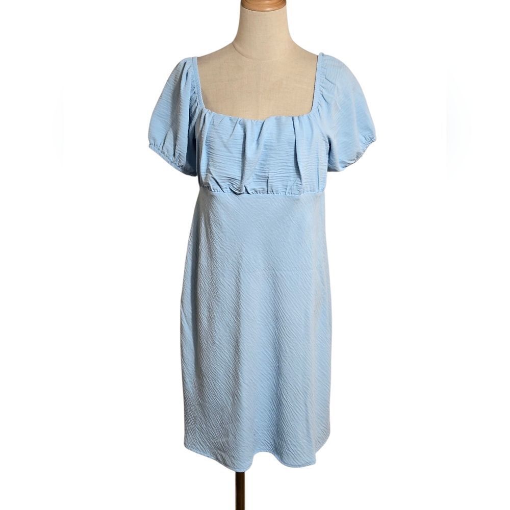 No Boundaries Light Blue Cottage Dress